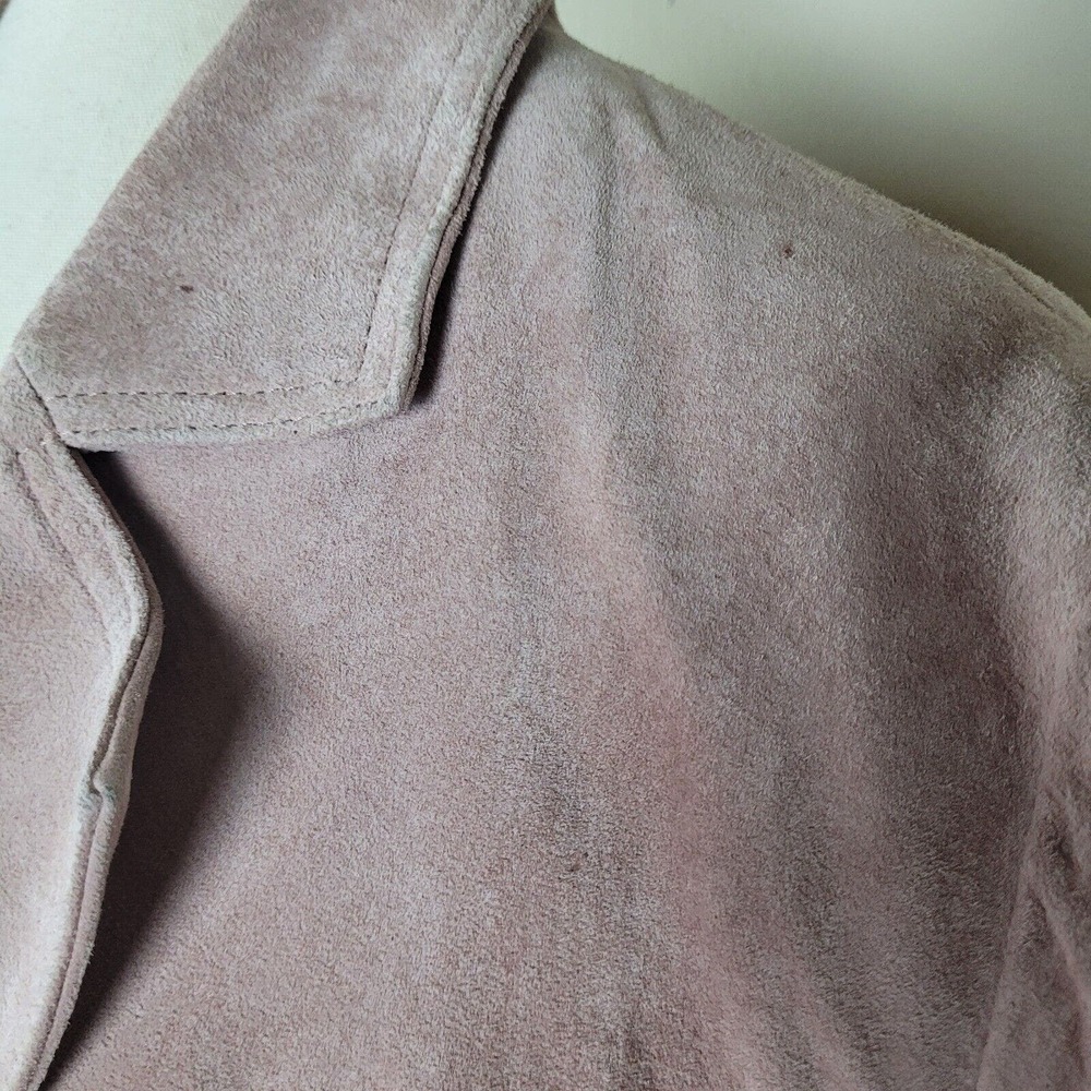 [SOLD]Western Jacket W 12 Pink Suede Leather Fringe Cowgirl 80s Rodeo Cowboy - Picture 9 of 10